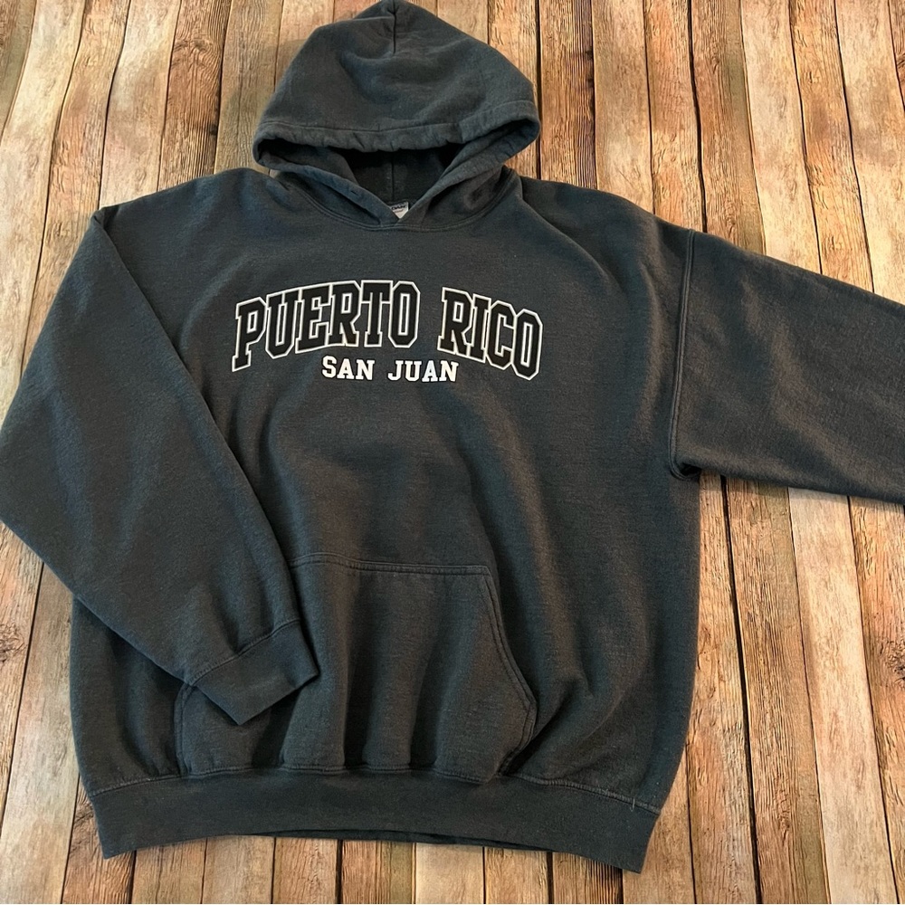 San Juan Puerto Rico mens long sleeve pullover hoodie sweatshirt | size XL - Picture 4 of 8